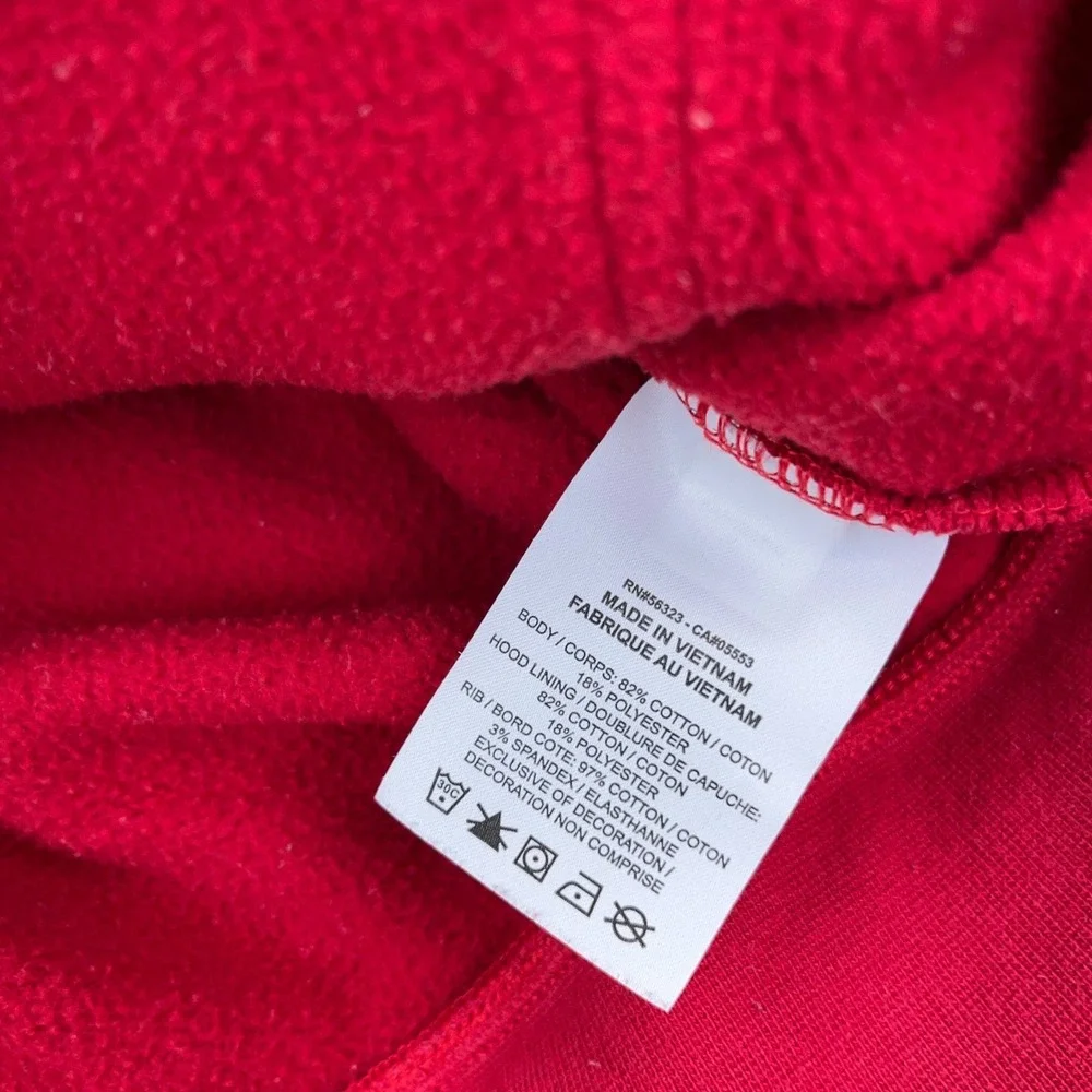 Jordan Hoodie Men XL Red‎ Black Sweatshirt Jump Man Air Y2K Loose Fit Adult